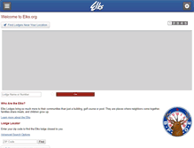 Tablet Screenshot of elks.org